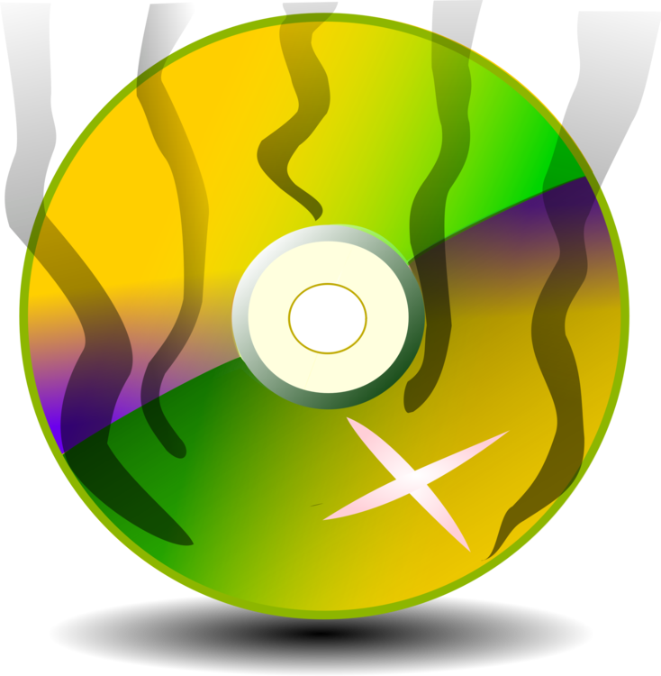 Colorful Compact Disc Illustration.png PNG