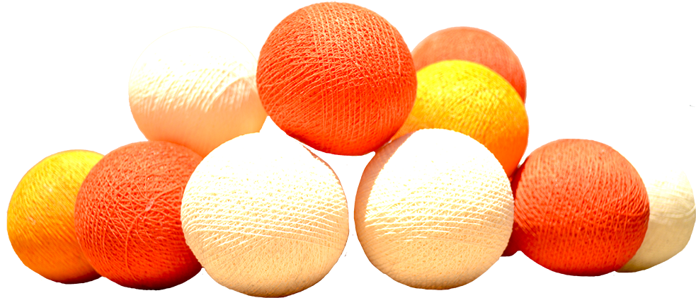 Colorful Cotton Yarn Balls PNG