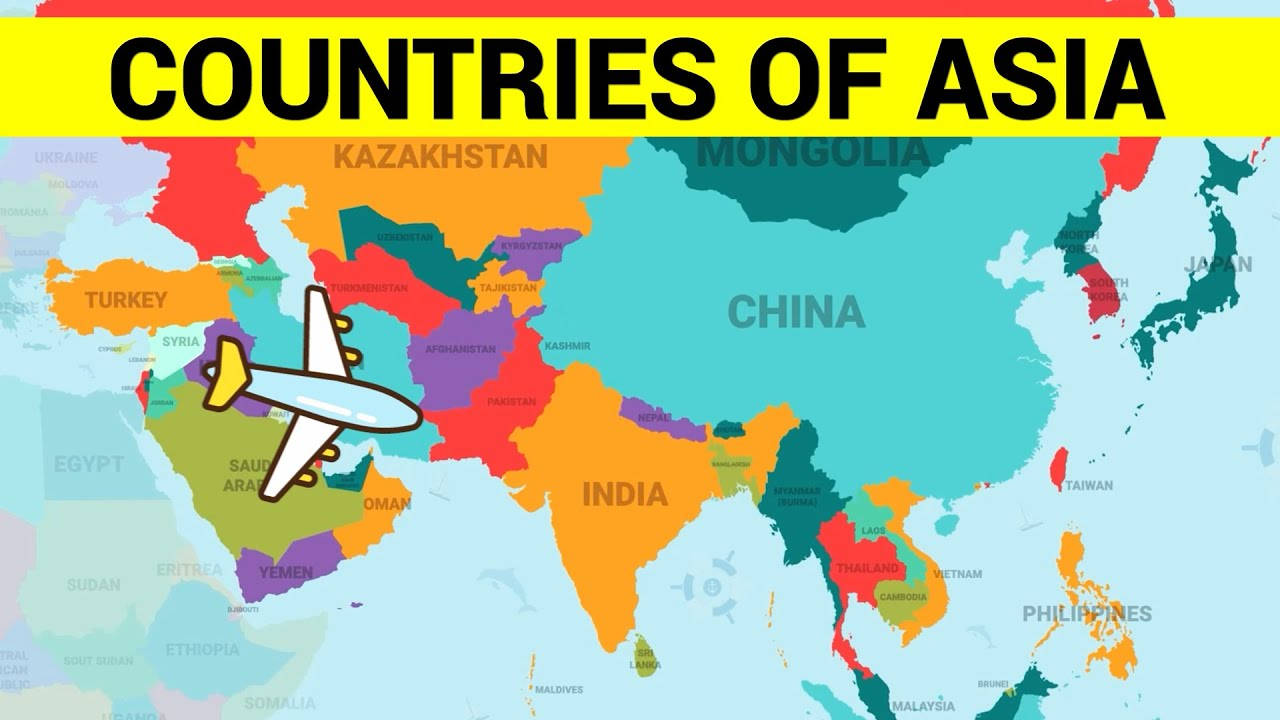 Colorful Countries of Asia Wallpaper