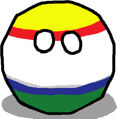 Colorful Countryball Character PNG
