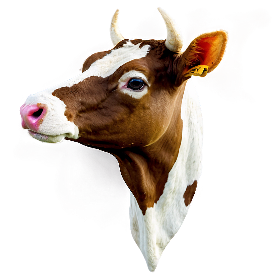 Colorful Cow Head Png 12 PNG