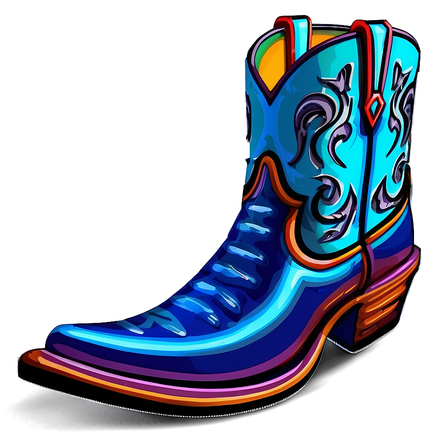 Download Colorful Cowboy Boot Pattern Png Hux | Wallpapers.com