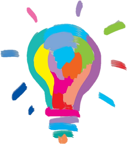 Colorful Creativity Lightbulb PNG