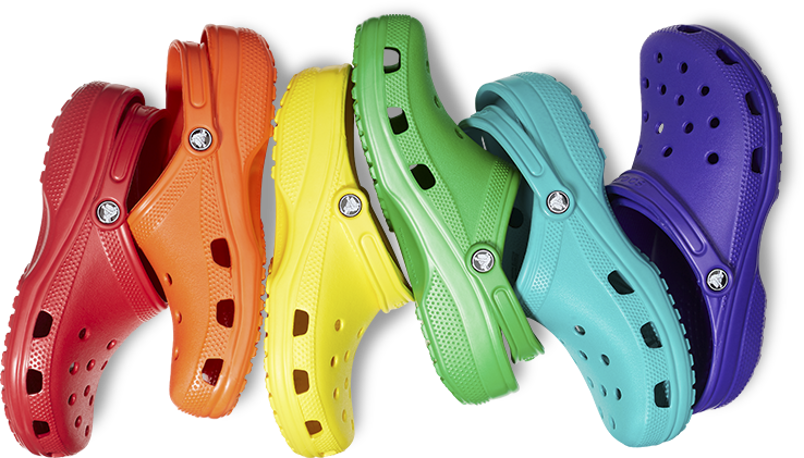 Colorful Crocs Collection PNG