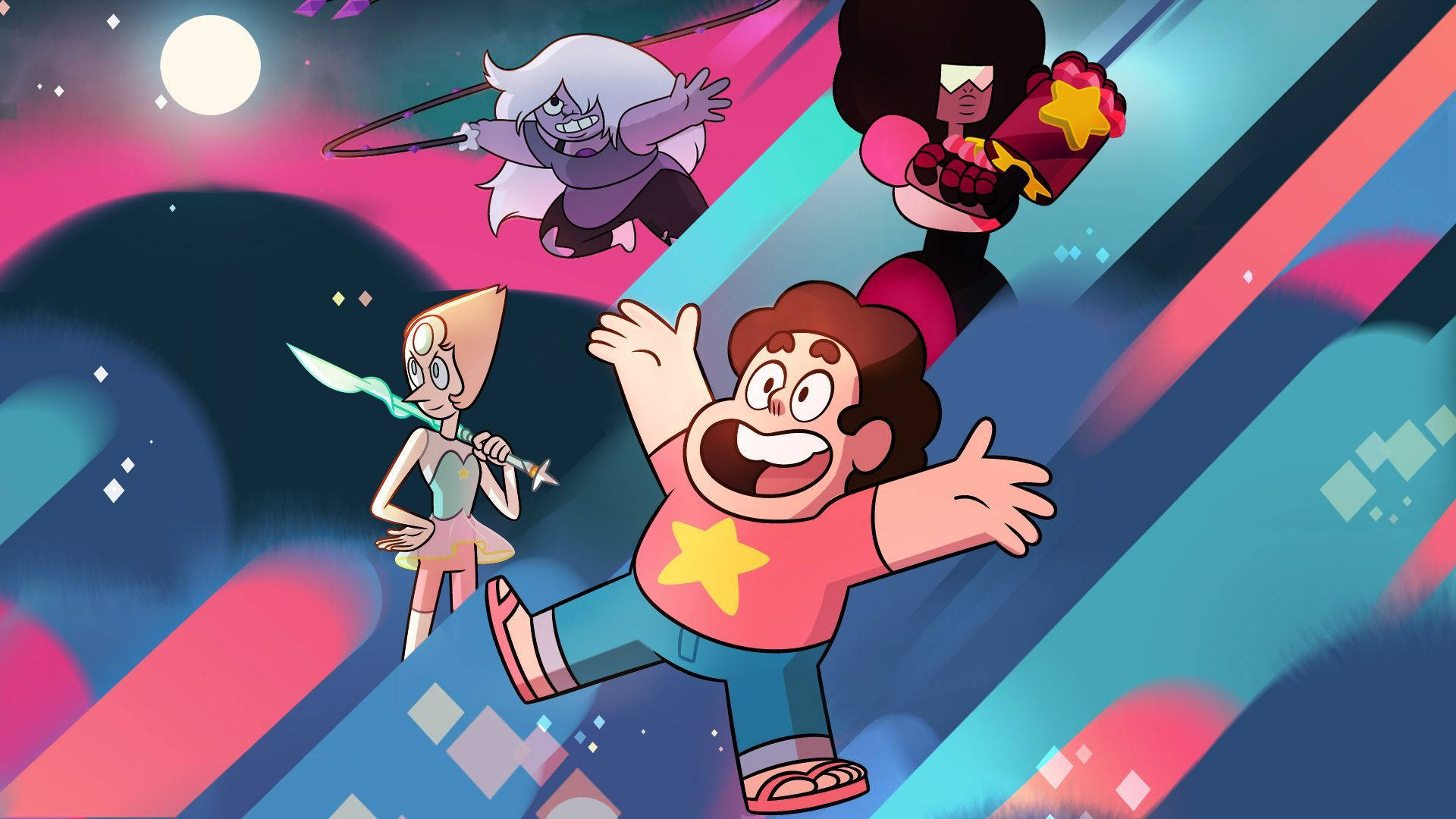Colorful Crystal Gems Steven Universe Ipad Picture