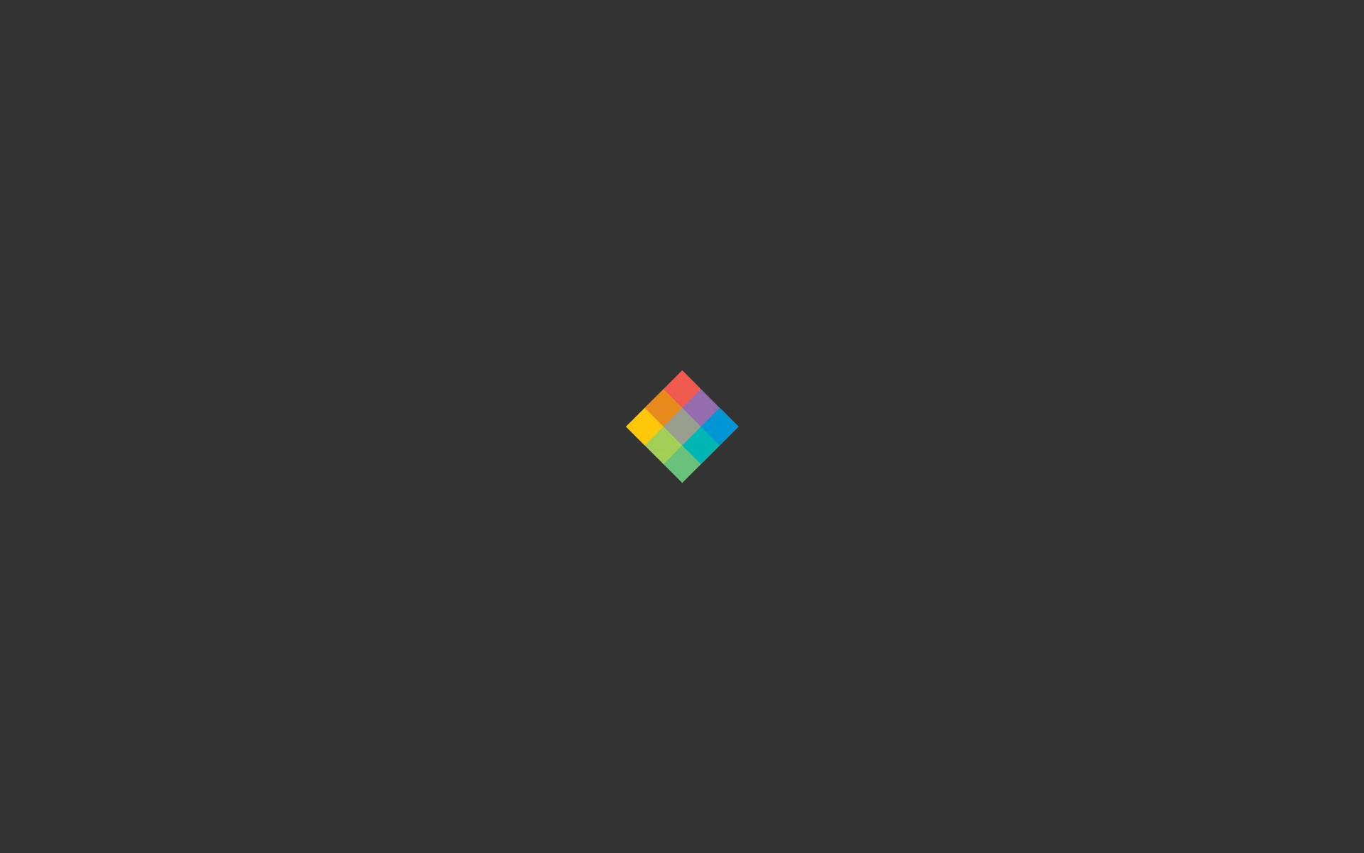 Cube of Color in Minimalist Design Wallpaper