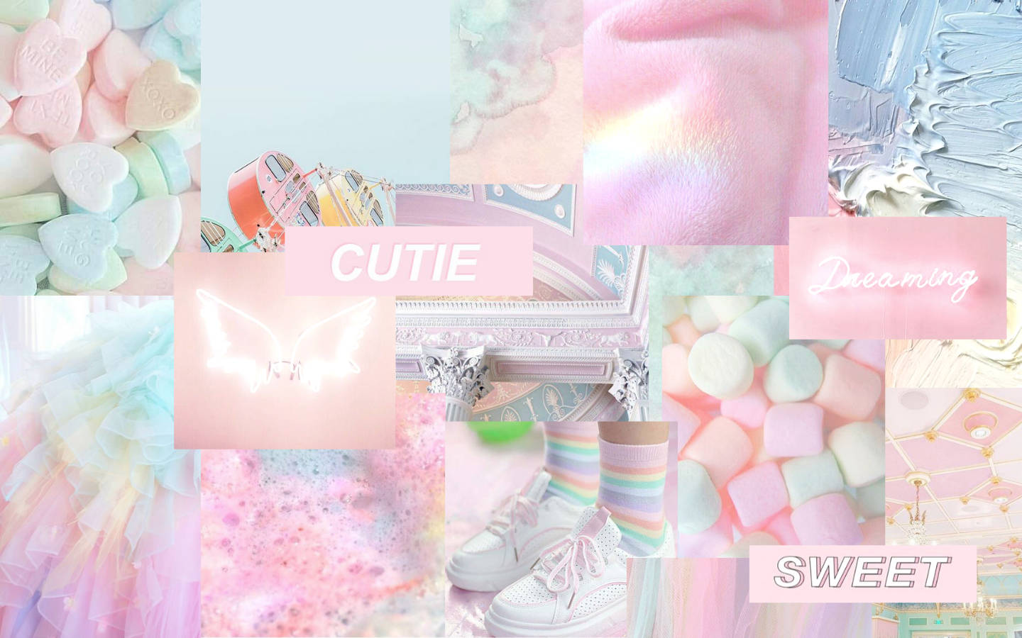 12 Cute Kawaii Pastel Aesthetic Zoom Virtual Backgrounds Instant Download  1280X720 PNG 
