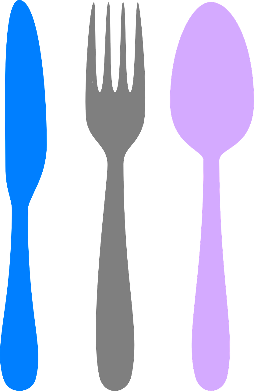 Colorful Cutlery Set PNG