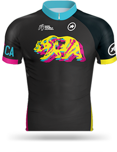 Colorful Cycling Jersey Design PNG