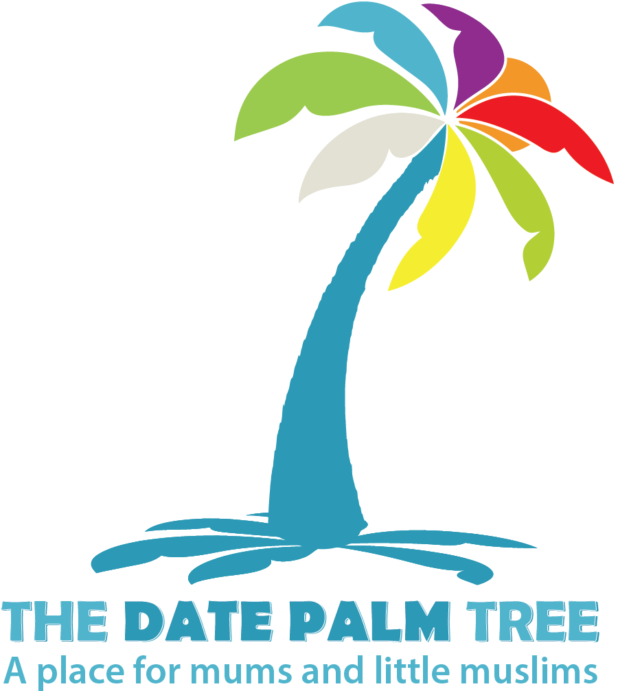 Colorful Date Palm Tree Logo PNG