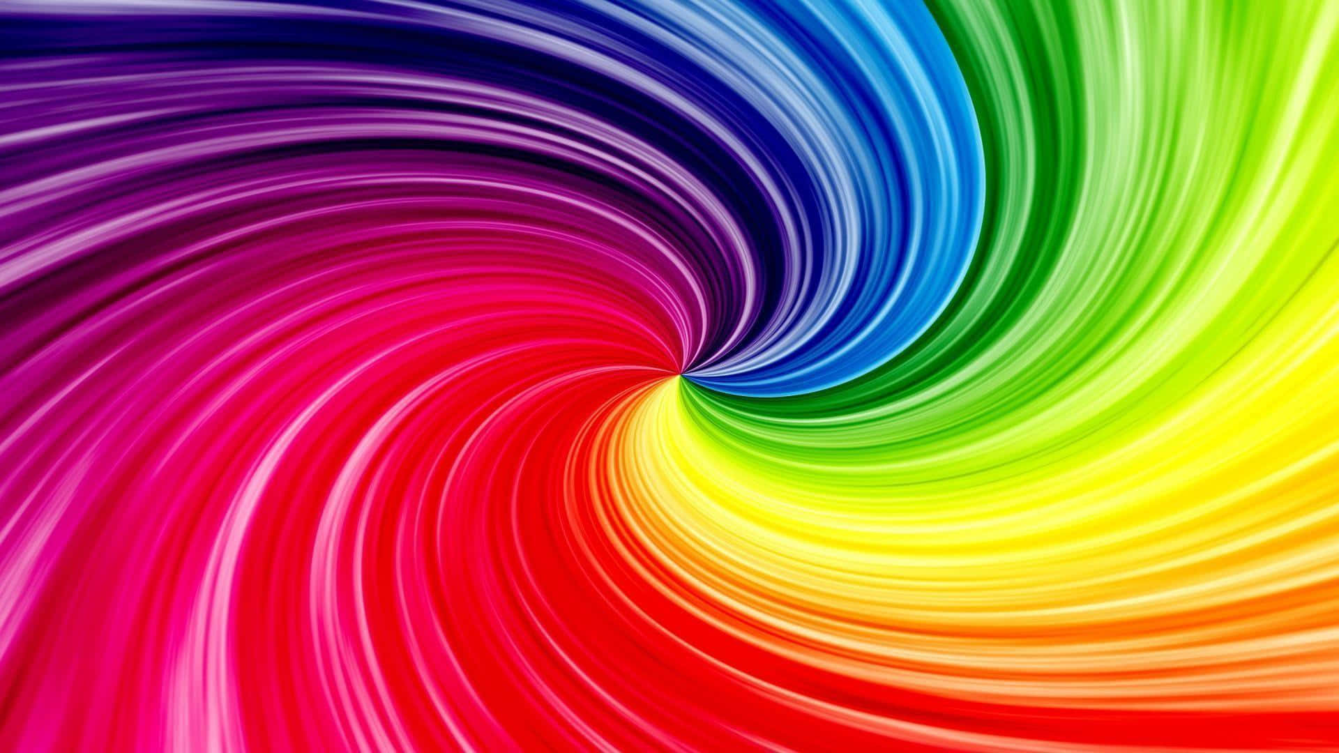 Rainbow Swirl Background Wallpaper