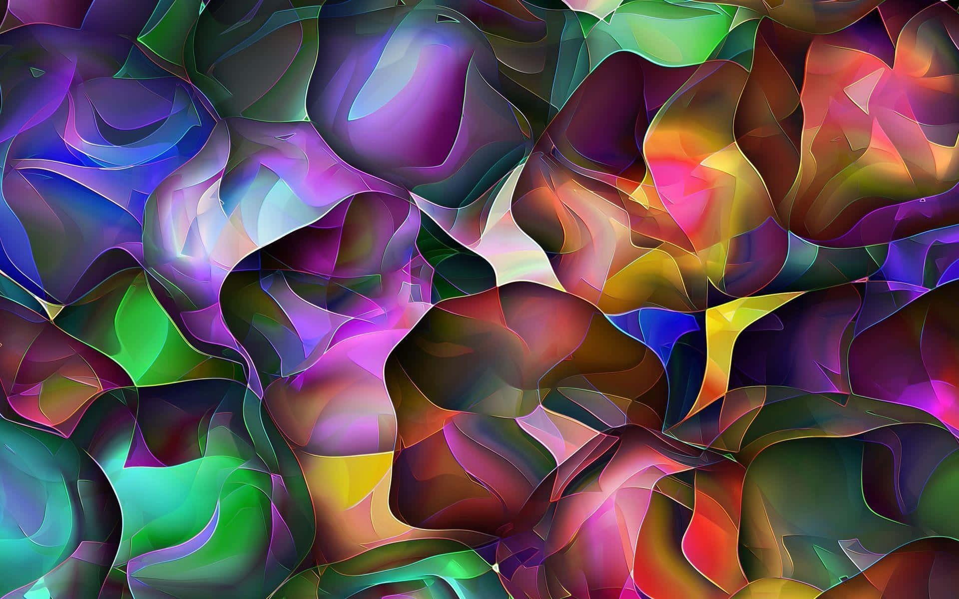 A Colorful Abstract Painting Wallpaper