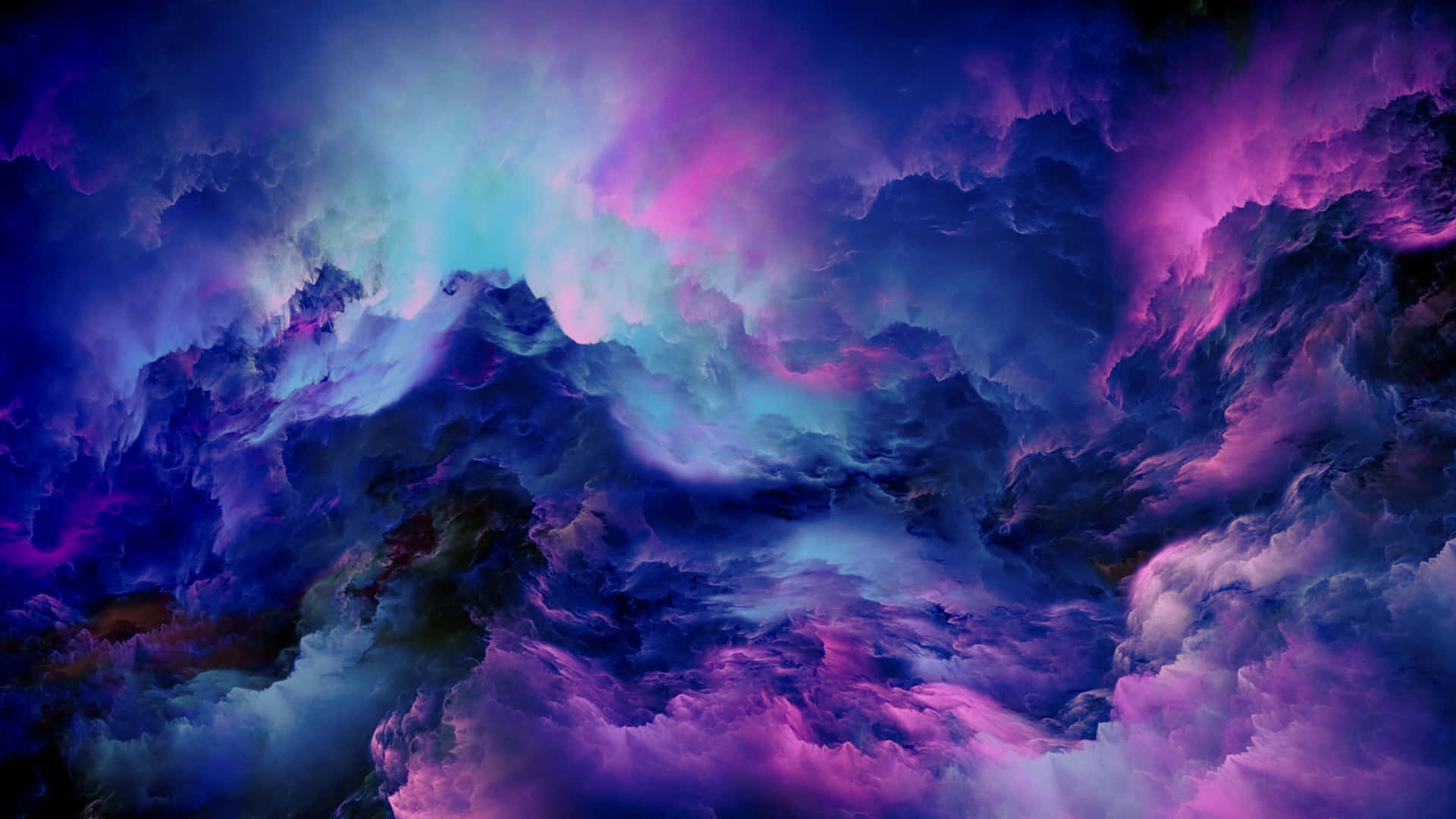 Uncielo Nuvoloso Viola E Blu Sfondo