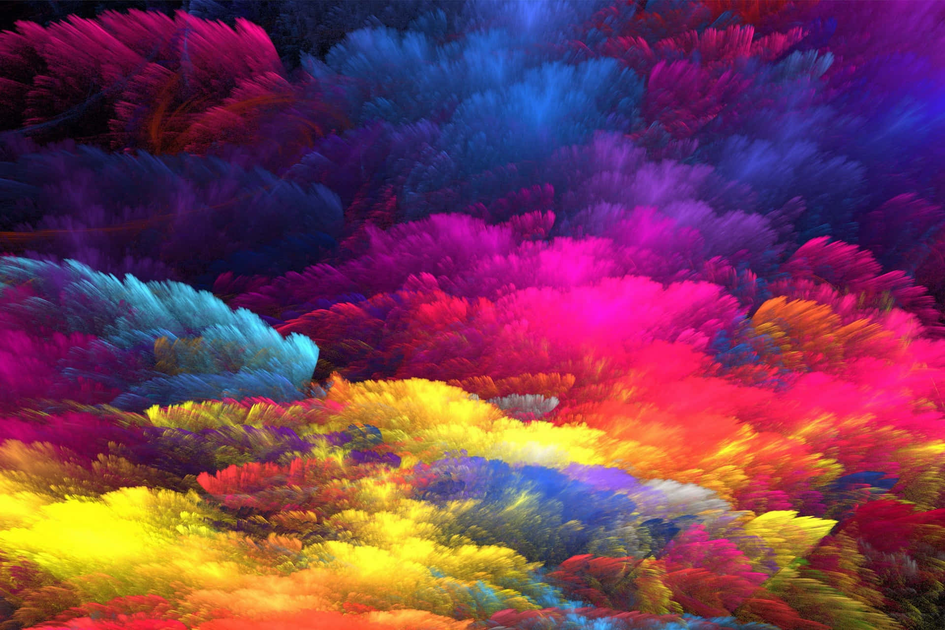 Colorful Powder In The Air Wallpaper