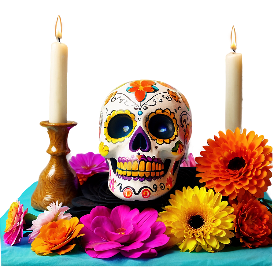 Colorful Dia De Los Muertos Altar Png Ebf PNG