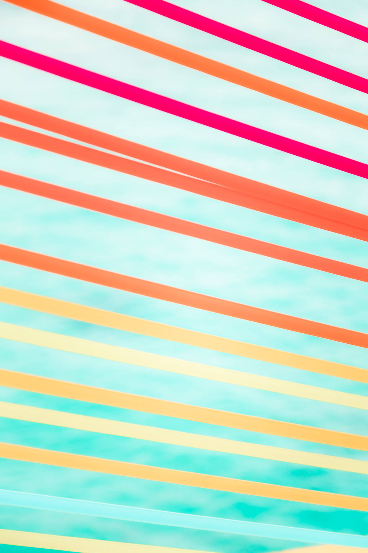 Colorful Diagonal 
Striped Gradient Wallpaper