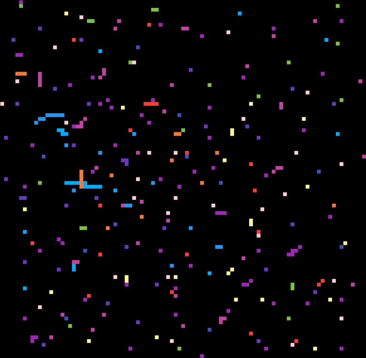Colorful Digital Sprinkles Pattern PNG