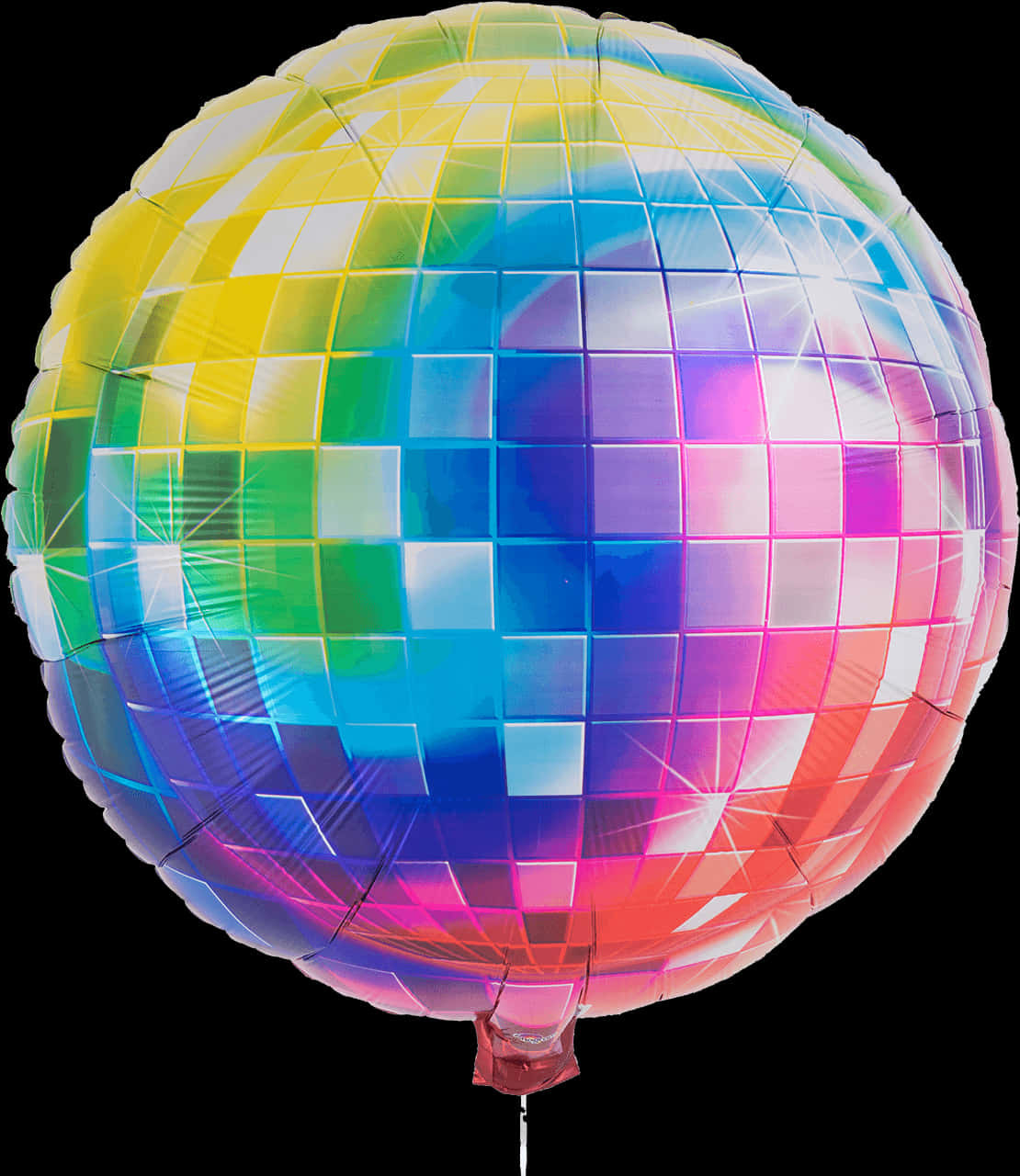 Colorful Disco Ball Balloon PNG