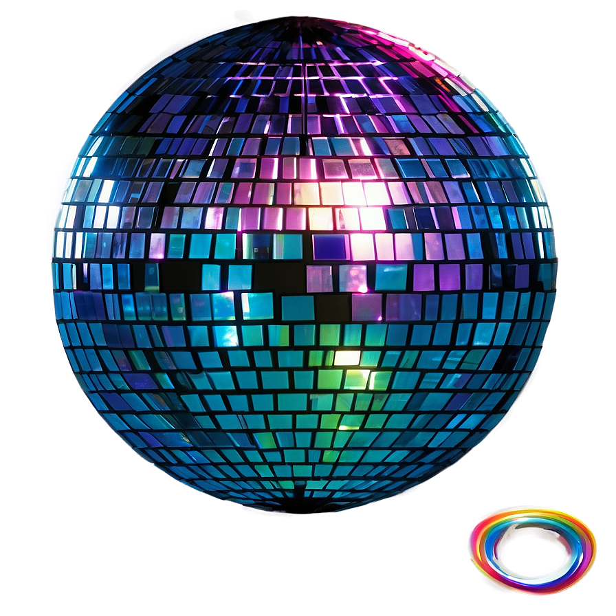 Colorful Disco Ball Sparkle PNG