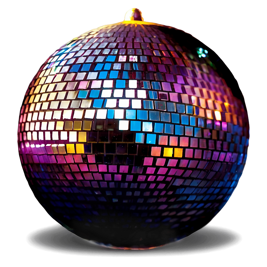 Colorful Disco Ball Sparkling Party Decoration PNG