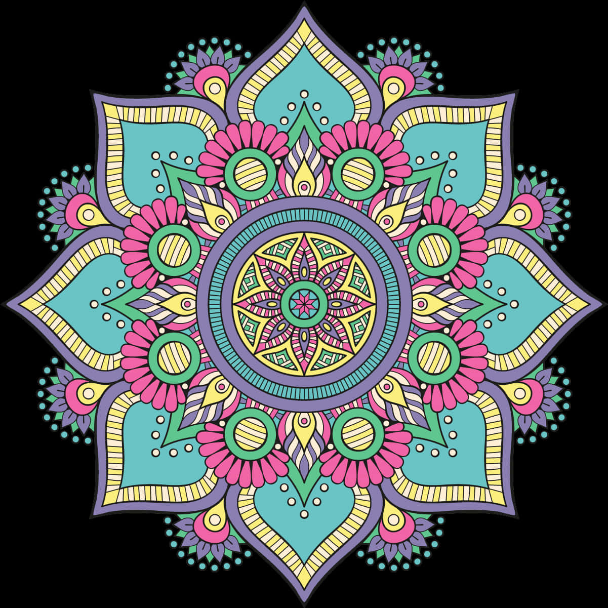 Download Colorful Diwali Mandala Design | Wallpapers.com