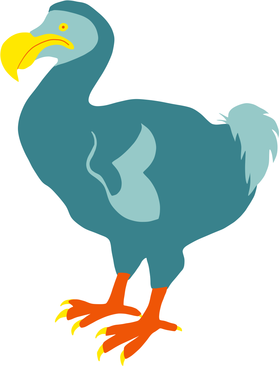 Colorful Dodo Bird Illustration PNG