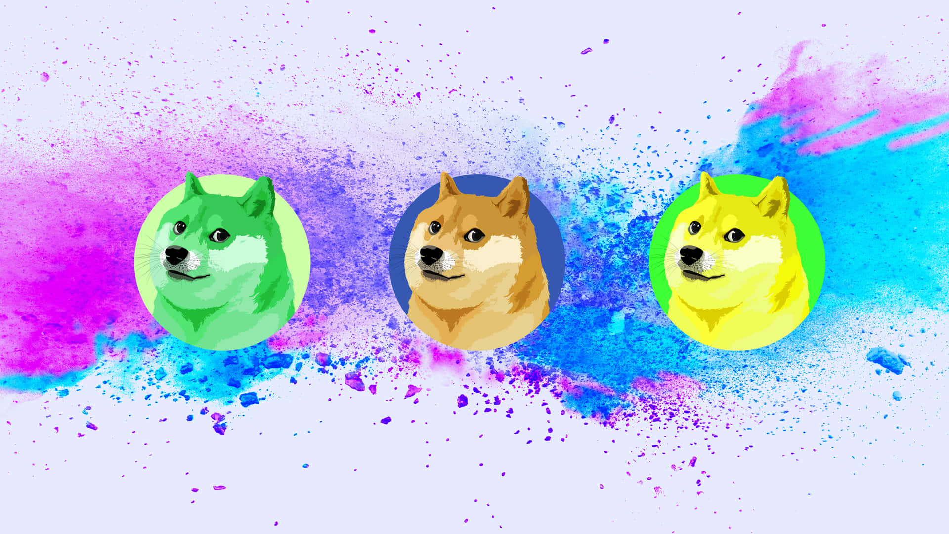 Colorful Doge Wallpaper