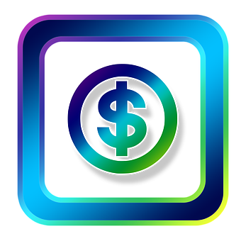 Colorful Dollar Sign Icon PNG