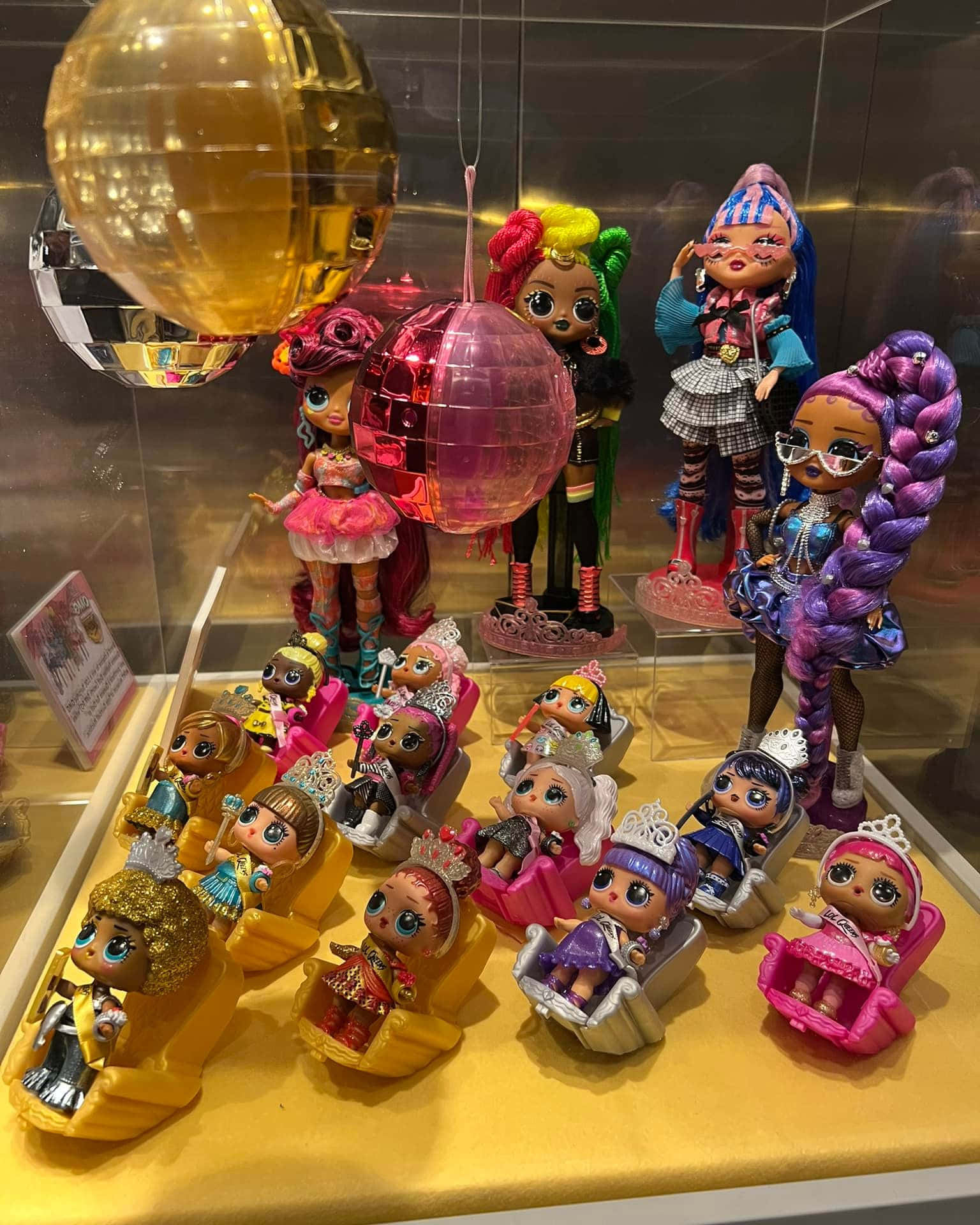 Colorful Dolls Display Showcase Wallpaper