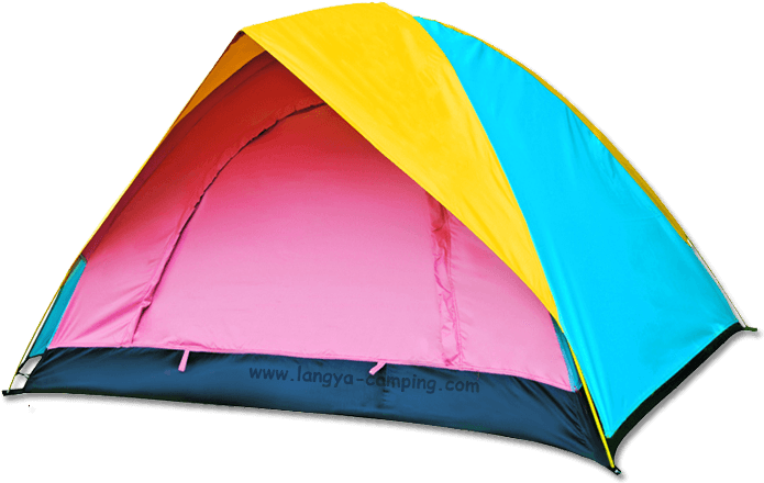Colorful Dome Tent Outdoor Camping PNG