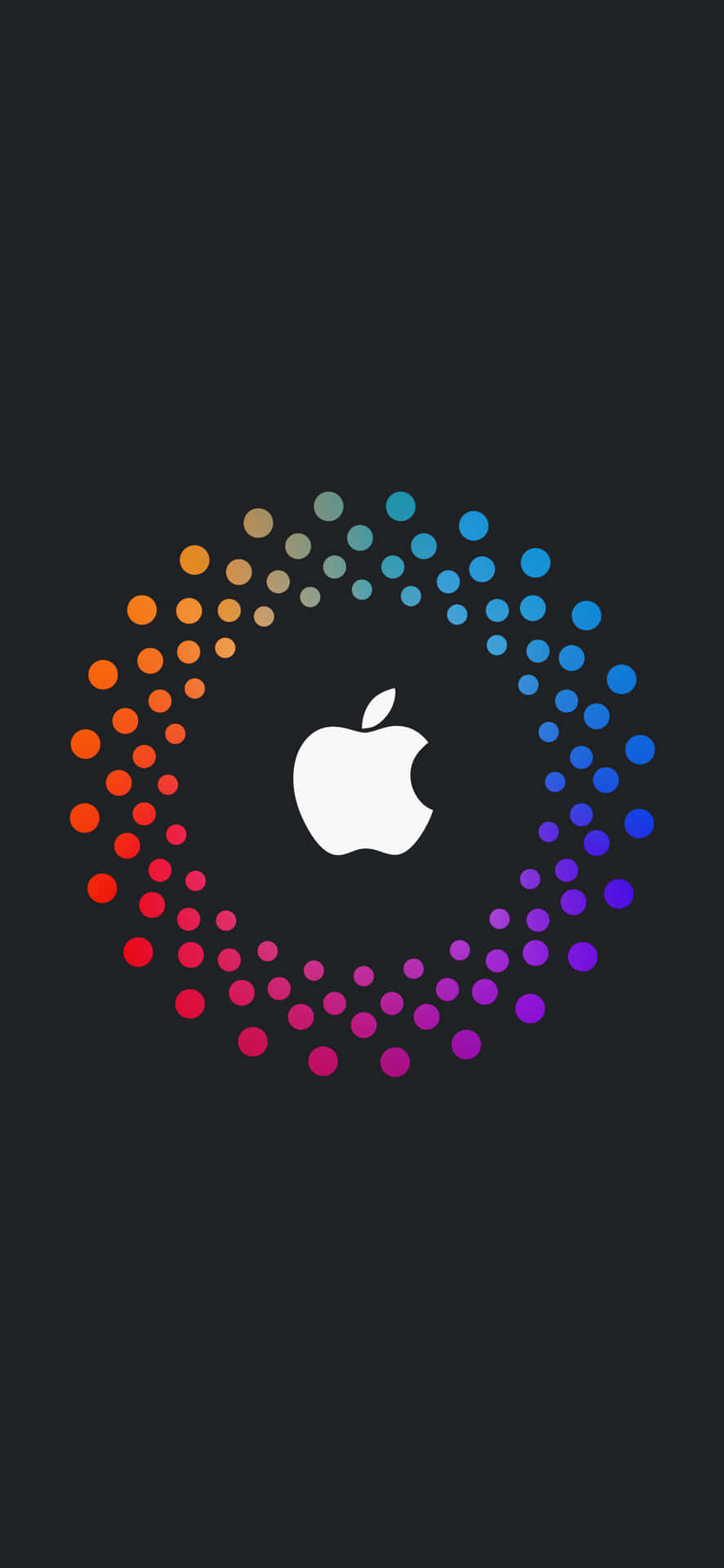 Farverige prikker amazede Apple HD iPhone tapet Wallpaper