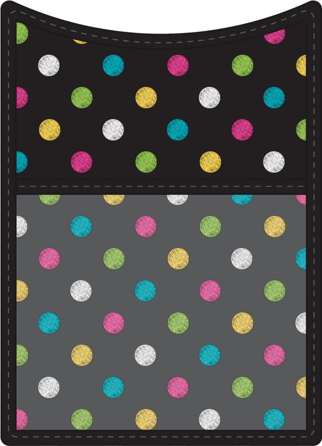 Colorful Dots Blackboard Background PNG