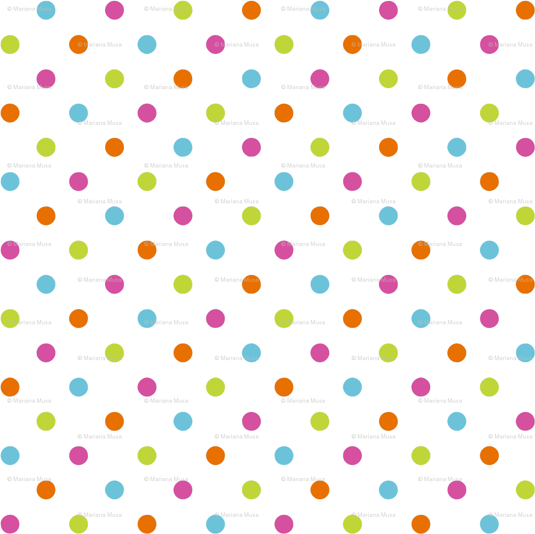 Colorful Dots Pattern Background PNG
