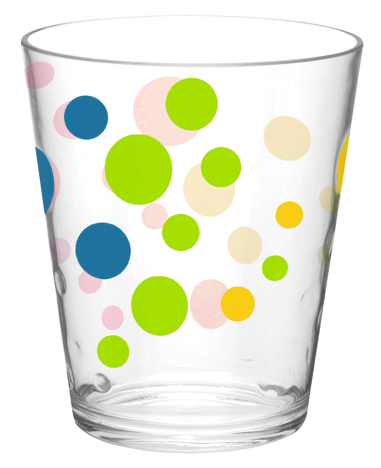 Colorful Dotted Glass Tumbler.png PNG