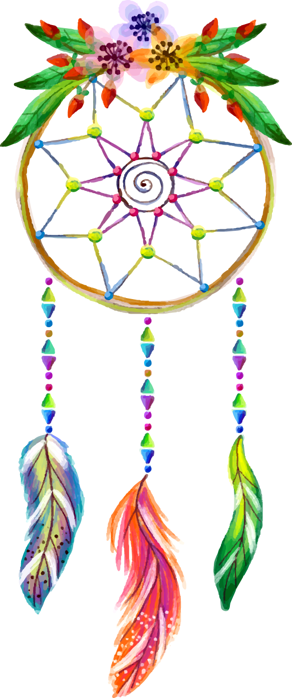 Colorful Dreamcatcher Artwork PNG