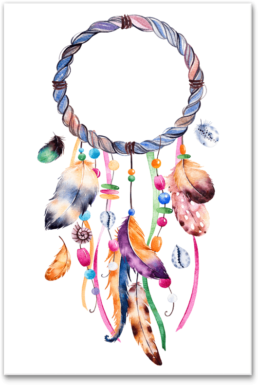 Colorful Dreamcatcher Artwork PNG