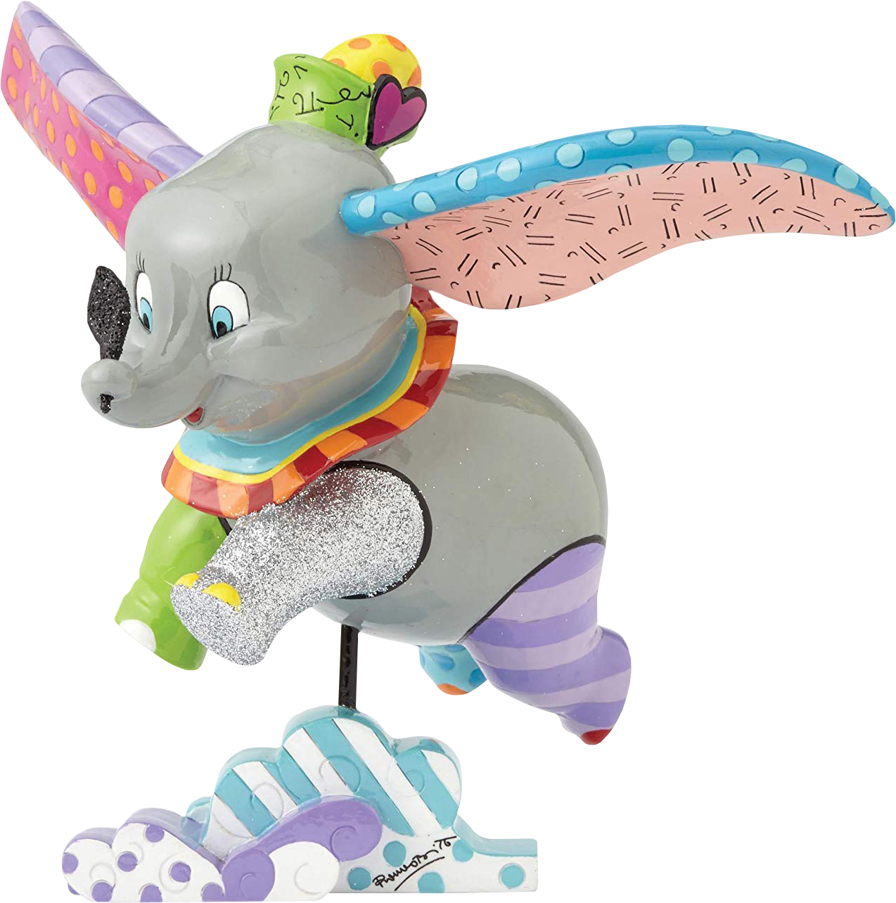 Colorful Dumbo Figurine PNG