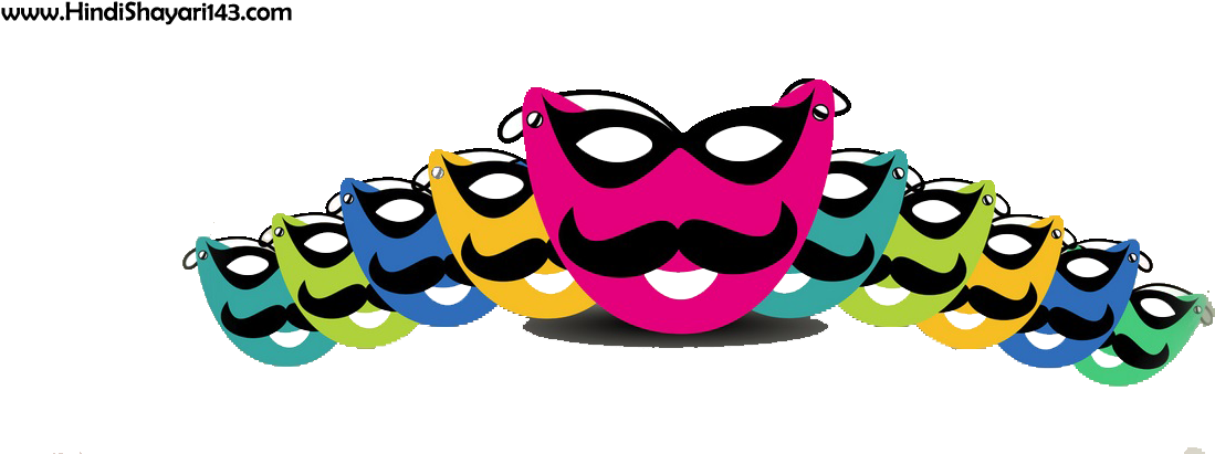 Colorful_ Dussehra_ Masks_ Vector PNG