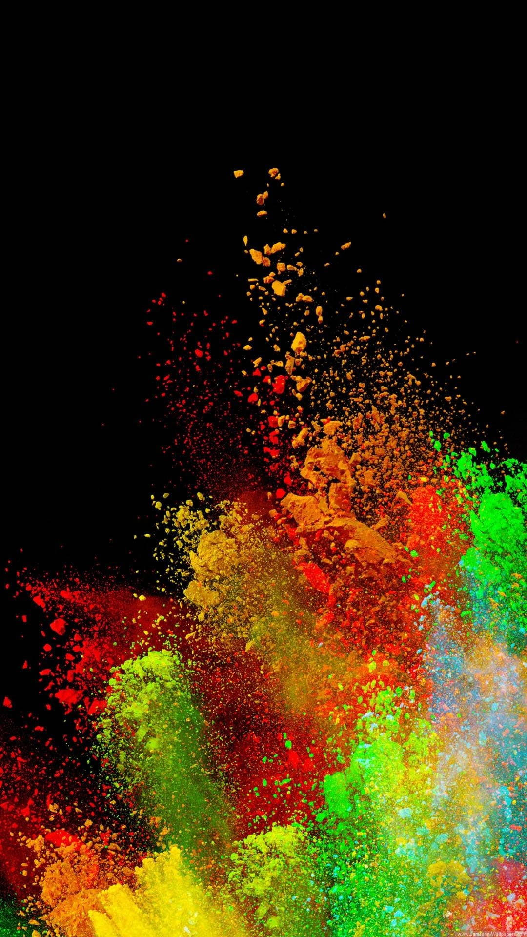 Colorful Dust On Samsung Full Hd Picture