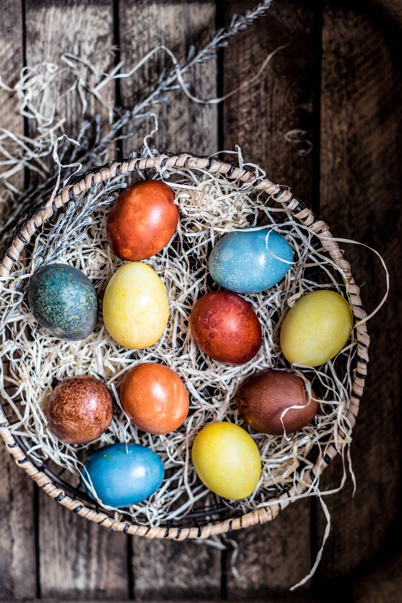 Brighten up the Holidays with Vibrant Easter Eggs Wallpaper