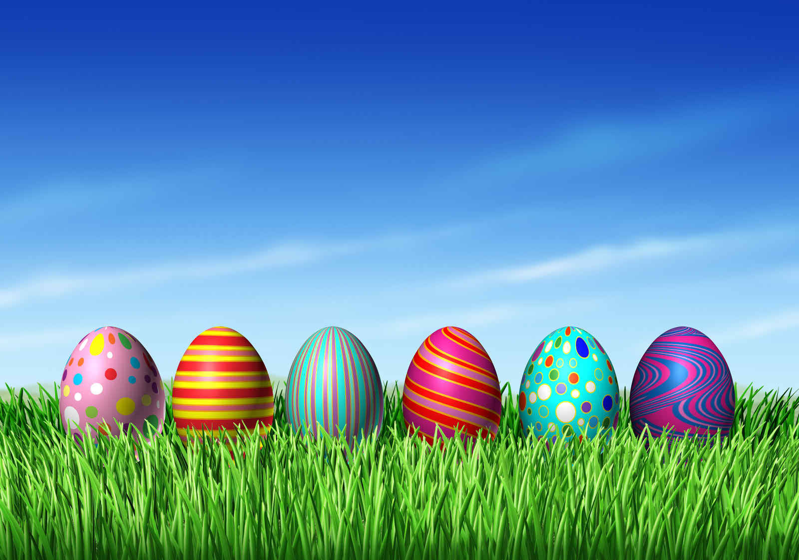 Celebrate Easter with Colorful Eggs! Wallpaper