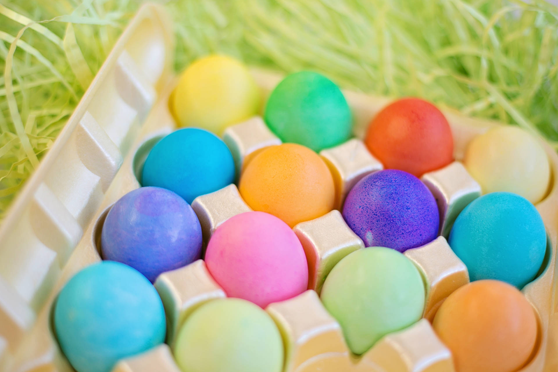 Colorful Easter Eggsin Carton SVG