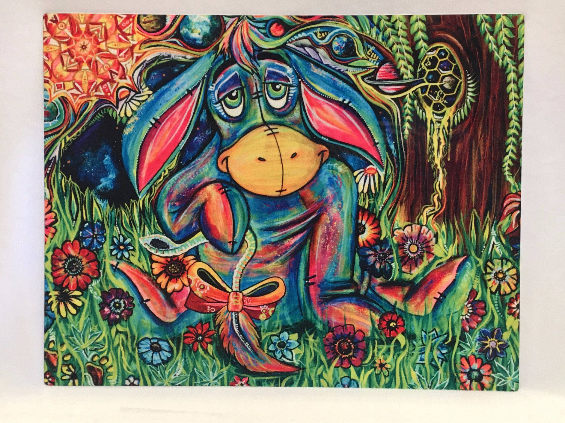 Colorful Eeyore Art Wallpaper
