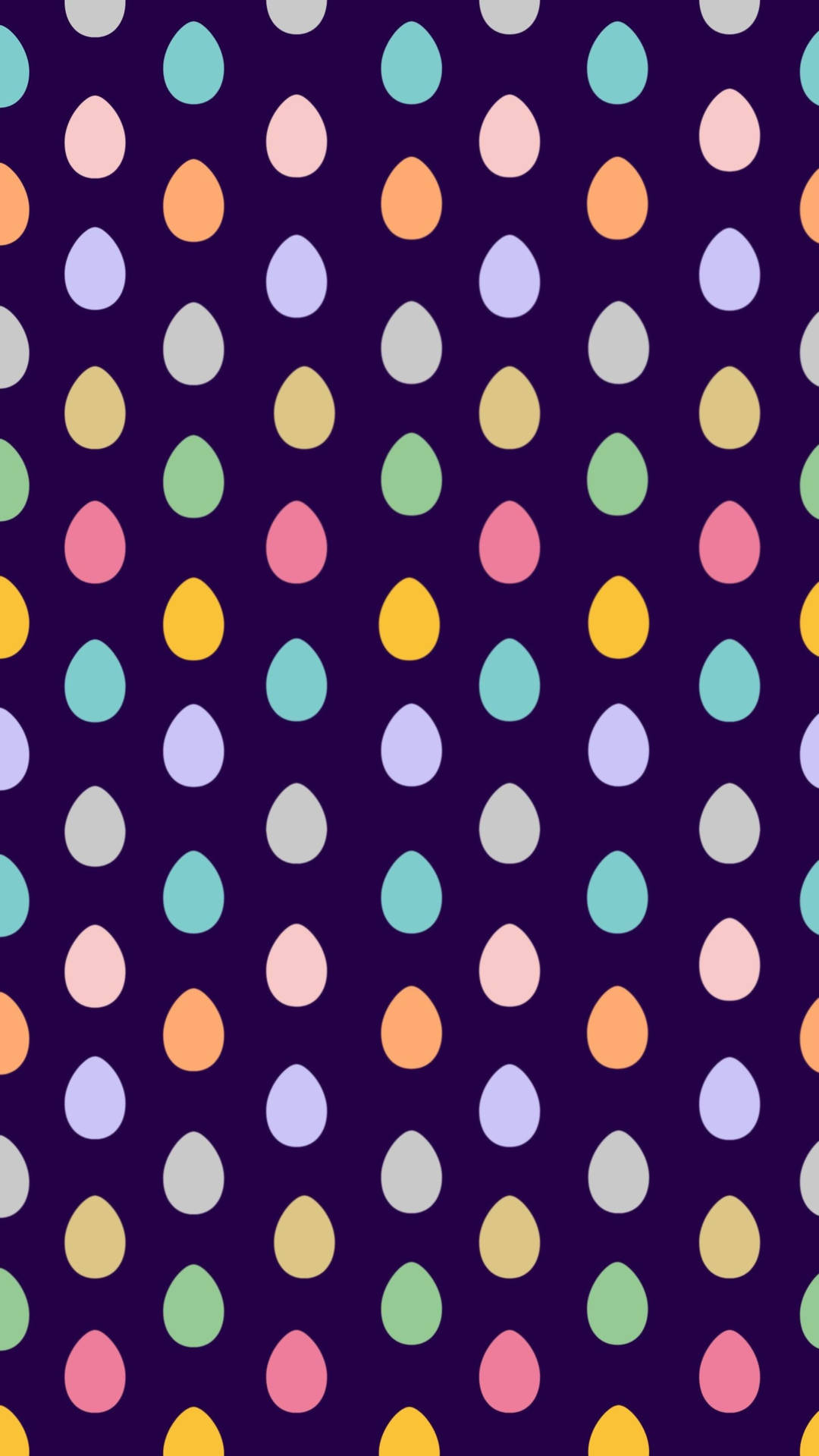 Farverige Æg Æstetisk Mønster Wallpaper