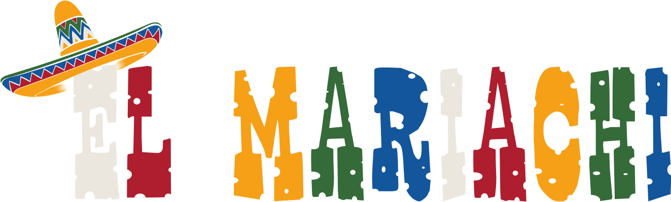 Colorful El Mariachi Text Graphic PNG