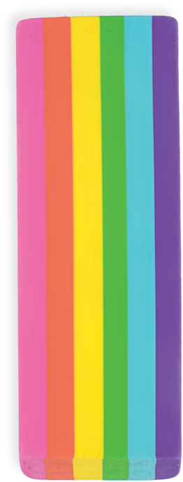 Colorful Eraser Stripes PNG