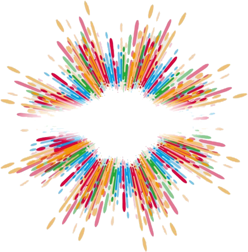 Colorful Explosion Effect PNG