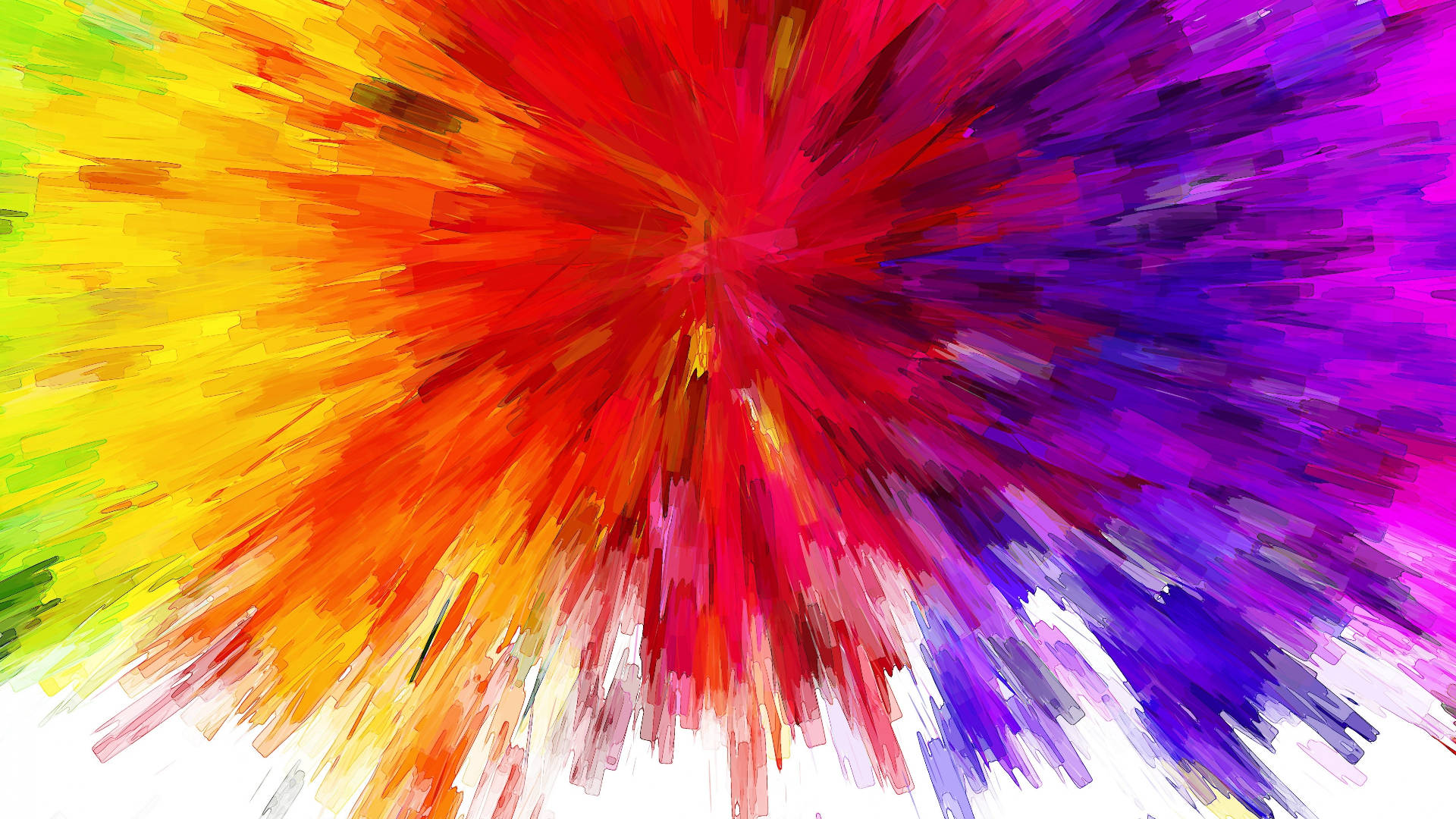 Colorful Explosion Painting Desktop Wallpaper