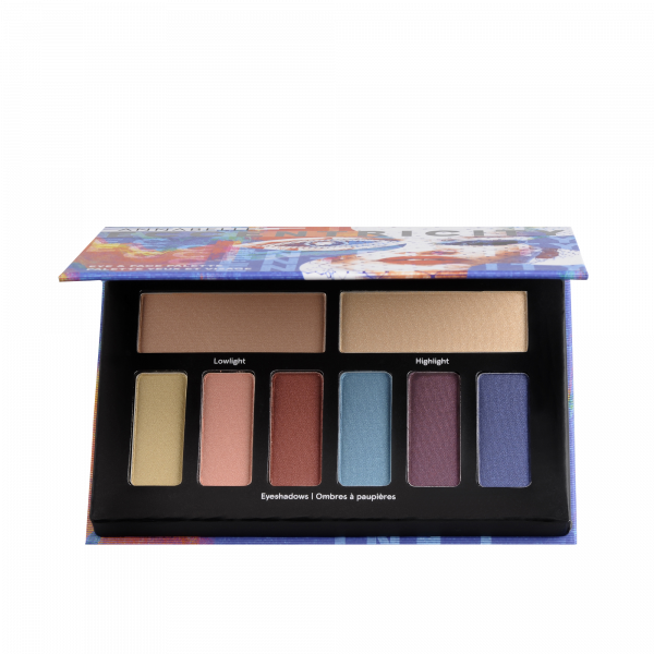 Colorful Eyeshadow Palette Display PNG