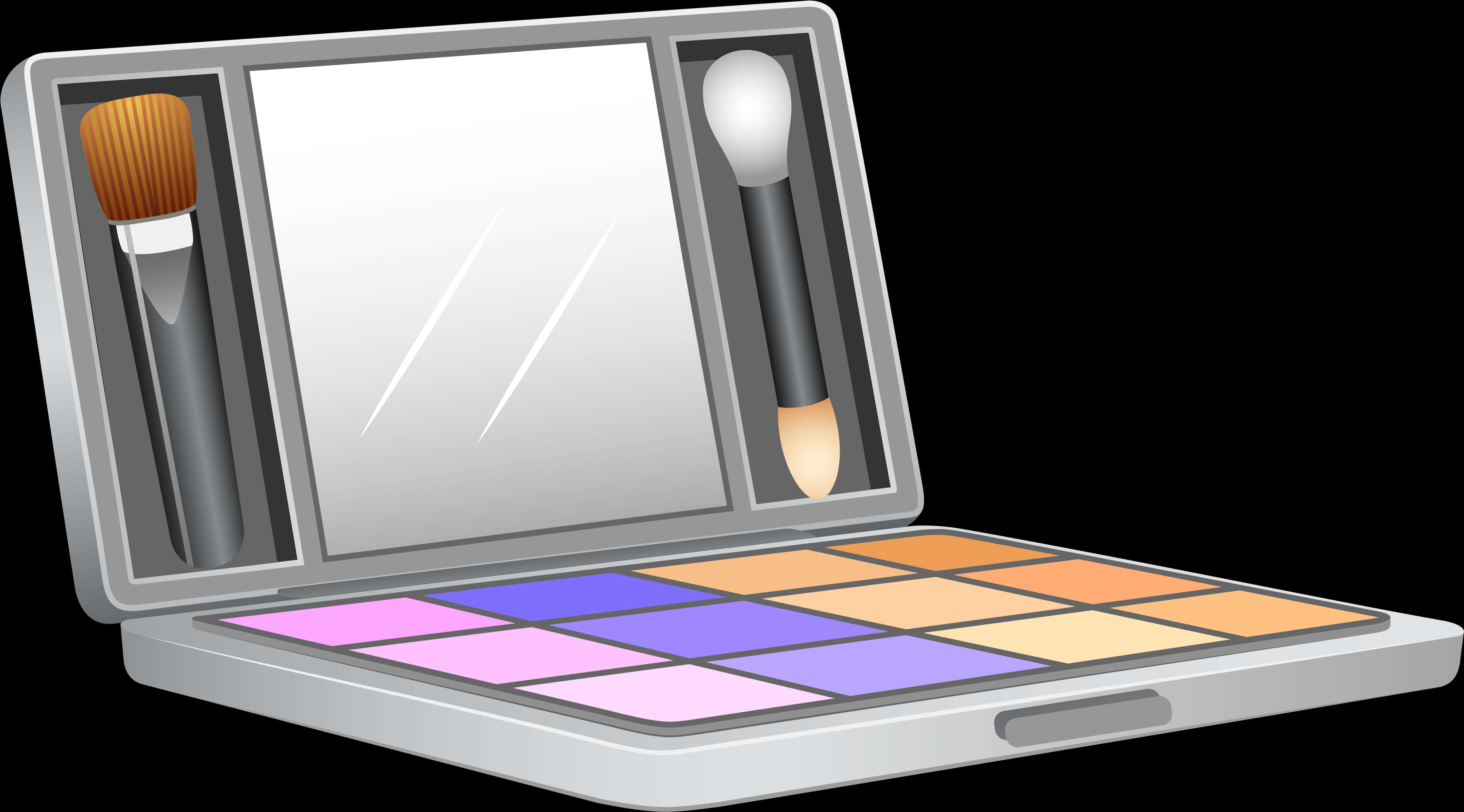 Colorful Eyeshadow Palette Illustration PNG